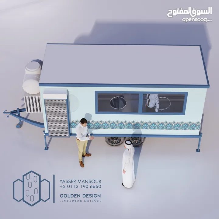 تصميم مشاريع تجارية وفود تراك _ درايف ثرو محلات واجهات كلادينج تصميم فعاليات