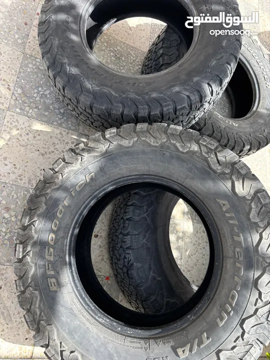 امريكي للبيع: 4 إطارات BFGoodrich 285/70R بحمولة 121/118R