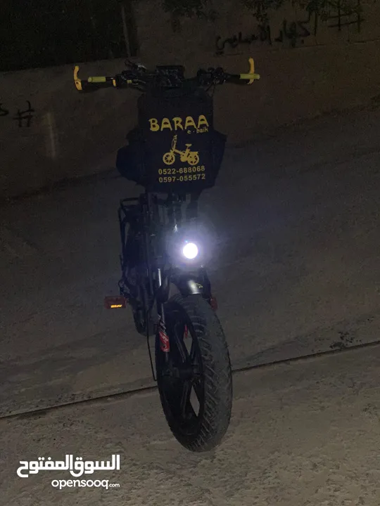 بسم الله موجود بسكليت كهربا عجل عريض جنط مغنيسيوم بسكليت نضيف وحالتو جديده مستعمل مش مهيون بطاريه 48