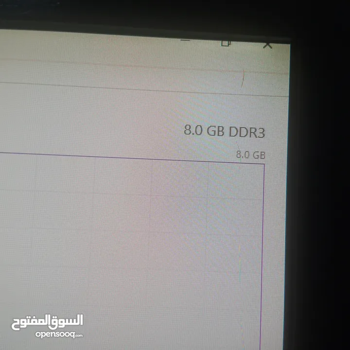 رام 8gb ddr3 مع معالج core i5 3th