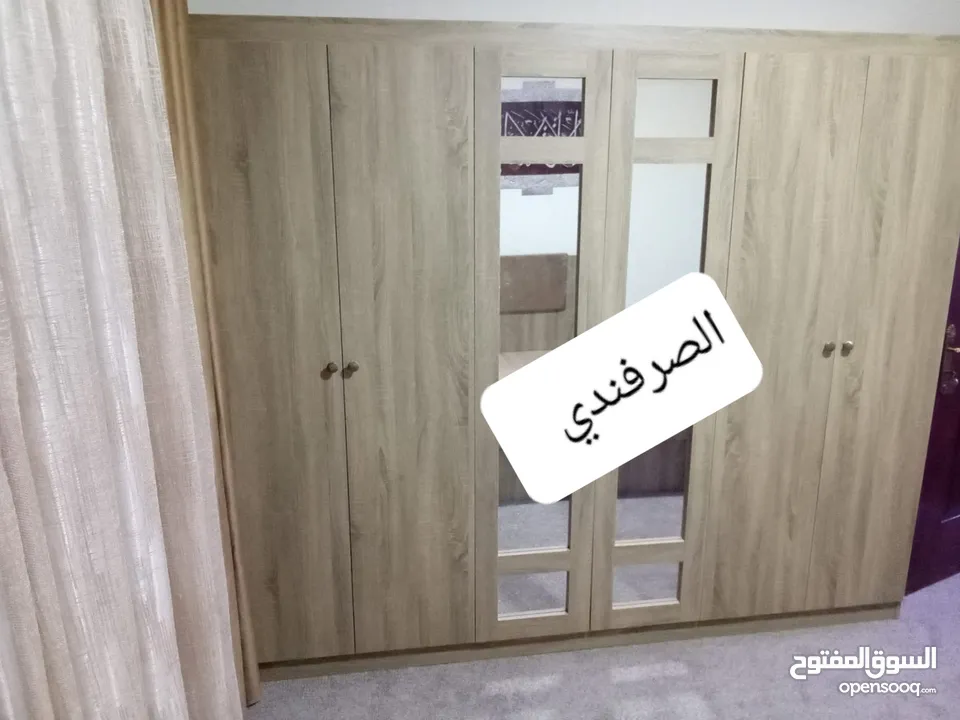 خزائن ملابس خشب لامنيت 18م جميع الوان حسب الطلب كفاله على جميع اعمالنا