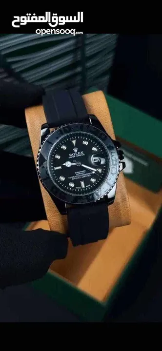 ساعات Rolex ستيل + جلد مع بكج رولكس لساعة وبطاقة كفالة لمدة سنة كاملة من تاريخ الاستلام  تواصل واتس