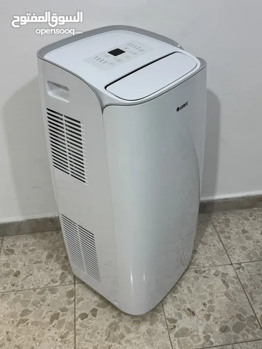 جري مكيف متنقل 1 طن مستعمل شبه جديد مع كل توابعه و ريموت تحكم + تحكم عبر الواي فاي
