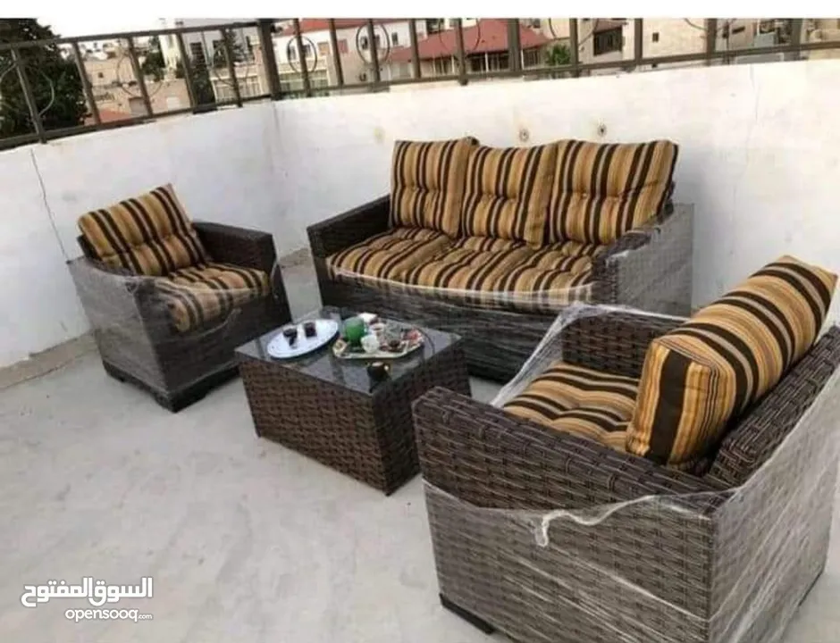 أطقم رتان تركي باسعار نار طقم خماسي
