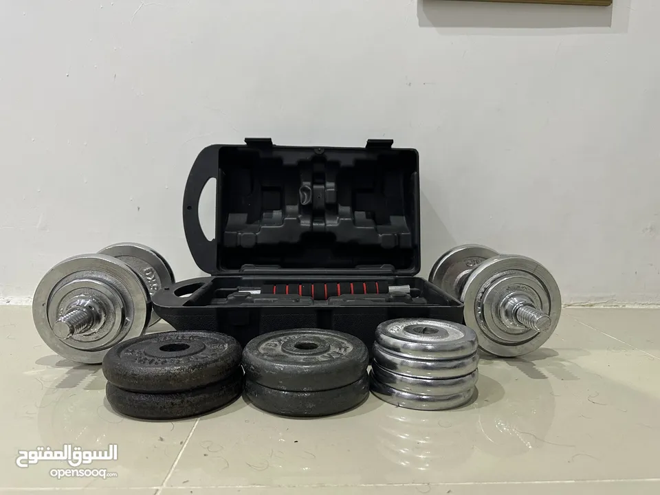 Dumbels set with bench