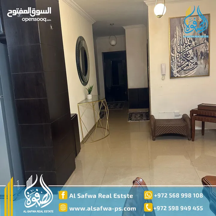 شقه مفروشه للايجار عين منجد بالقرب من مشتل ابو شوشه