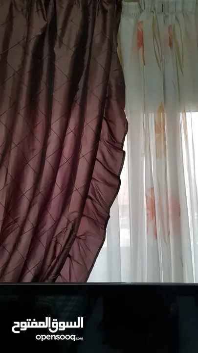 curtains mixed colors and different sizes 2 pair by whatsapp as New in Description