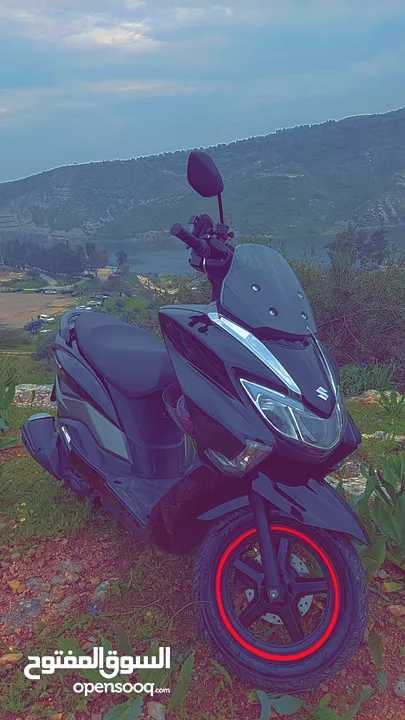 سوزوكي بيرجمان 125cc خالي حوادث