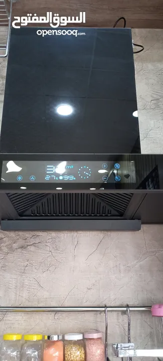 شفاط مطبخ تصميم أنيق وحصري نوع MS قوة شفط عالية إضاءة LED فلاتر سهلة الفك حرق سعر 99د فقط لفترة