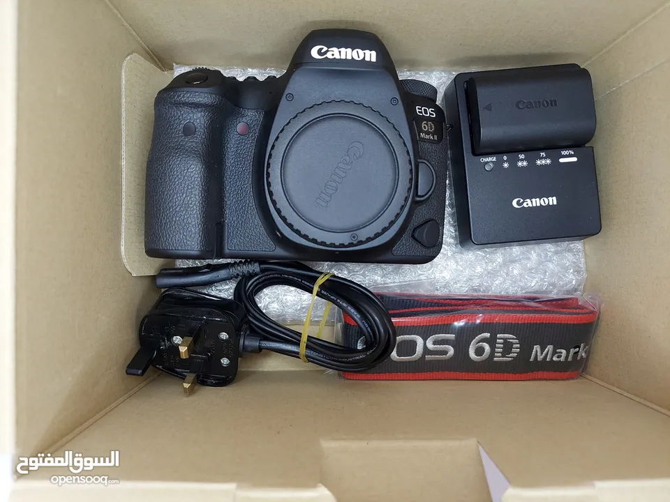 للبيع كاميرا canon 6d mark2 -عداد الشتر (13k) فقط.  -الكاميرا وكالة نظيفة جدا استخدام شخصي فقط