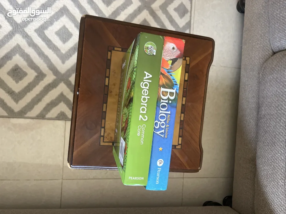 كتب منهج أمريكي للصف 9-12 SAT Algebra2+Biology Books