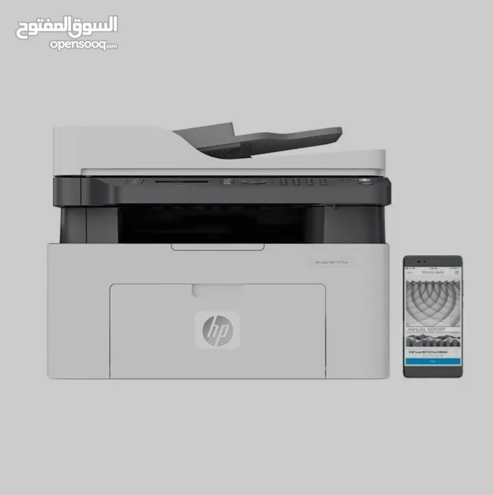 طابعة أتش بي ليزر جيت اسود  وايرلس   hp laser jet M137 fnw