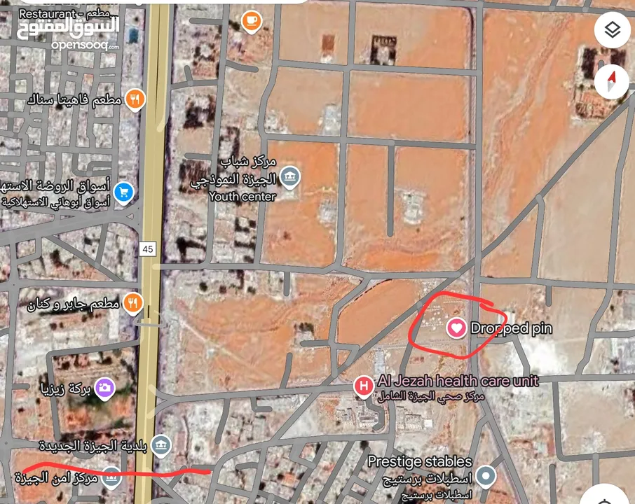 ارض الجيزة الحجرة شارعين