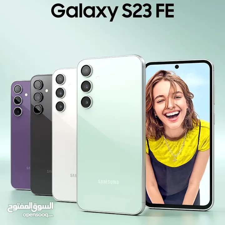 Samsung s23 fe 256GB جديد كفالة الوكيل