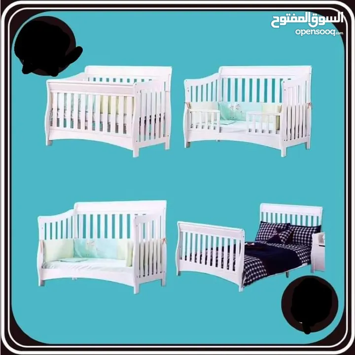 تخت اطفال اربع حركات مفرد ونص