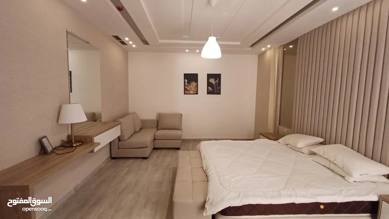 شقة فاخرة جدا في - عبدون - مساحة 150 متر غرفتين ماستر و فرش فاخر (6615)