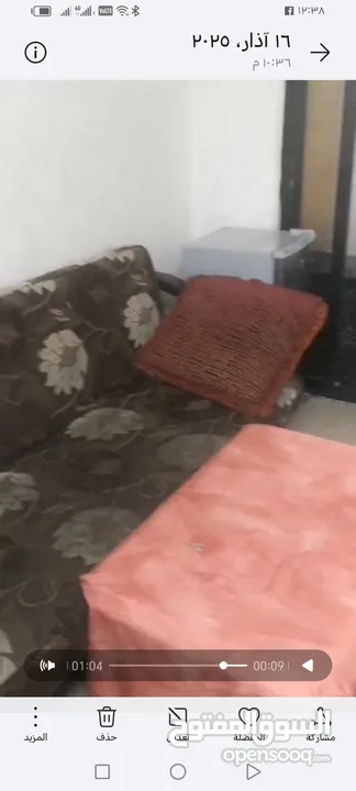 خلف مستشفى الحسين قرب سكن اميمه غرفه و صاله مفروش