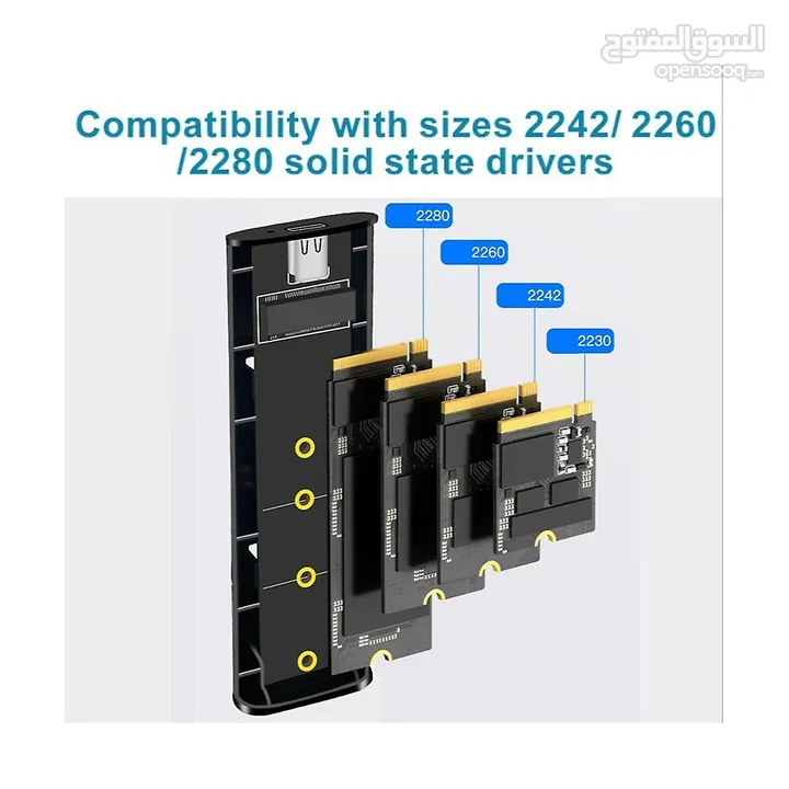 M.2 SATA NGFF & M.2 NVME SSD CASE - M.2 SATA NGFF & M.2 NVME SSD TO USB 3.1 ENCLOSURE