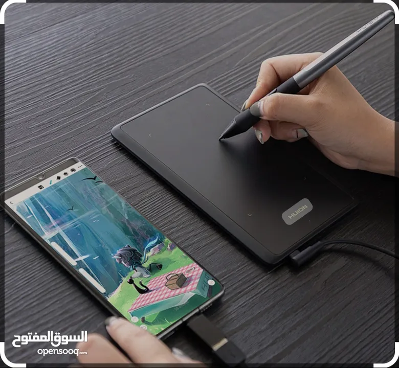 Pen tablet &Drawing tablet  جهاز لوحي مع قلم خاص به للكتابه والرسم