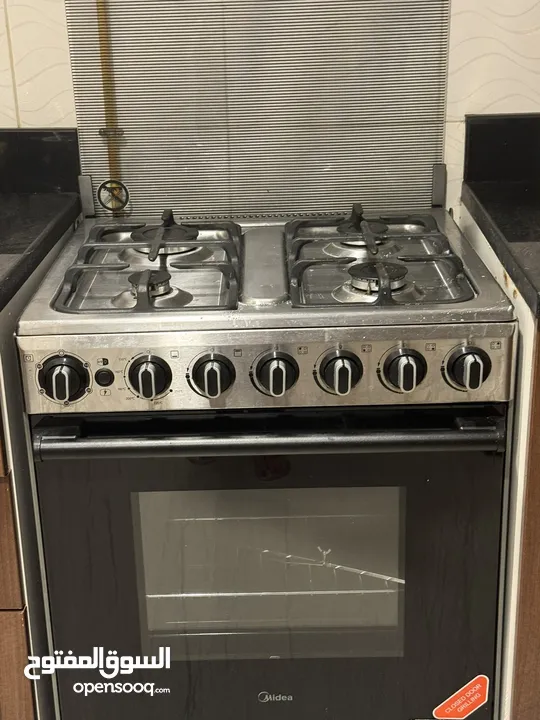 4 burner gaz cooker with oven