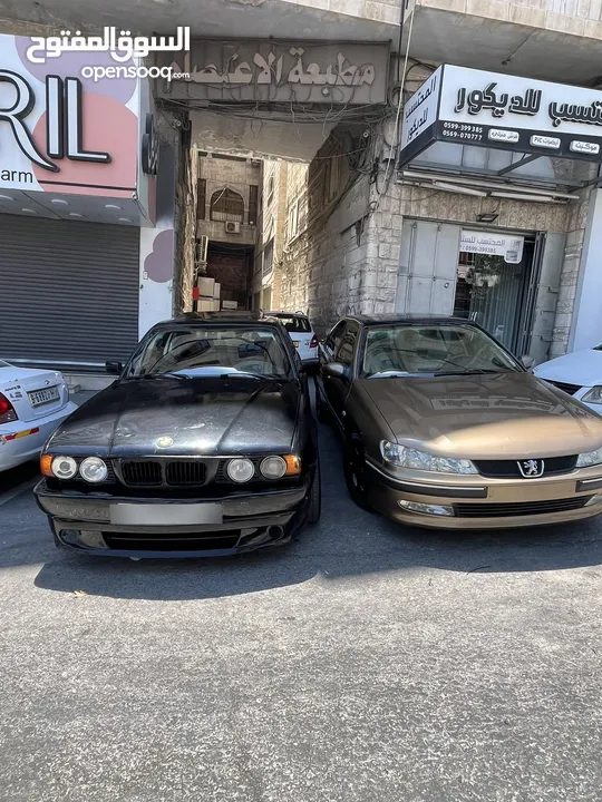 E34 BMW   اسود 6 سلندر