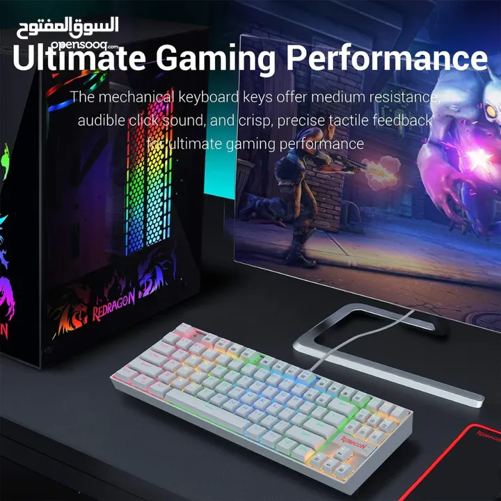 Redragon K552-RGB-2 Wired TKL 75% Mechanical Gaming Keyboard