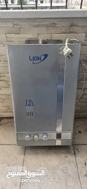 بويلر غاز 12 لتر ماركة ليون العالميه