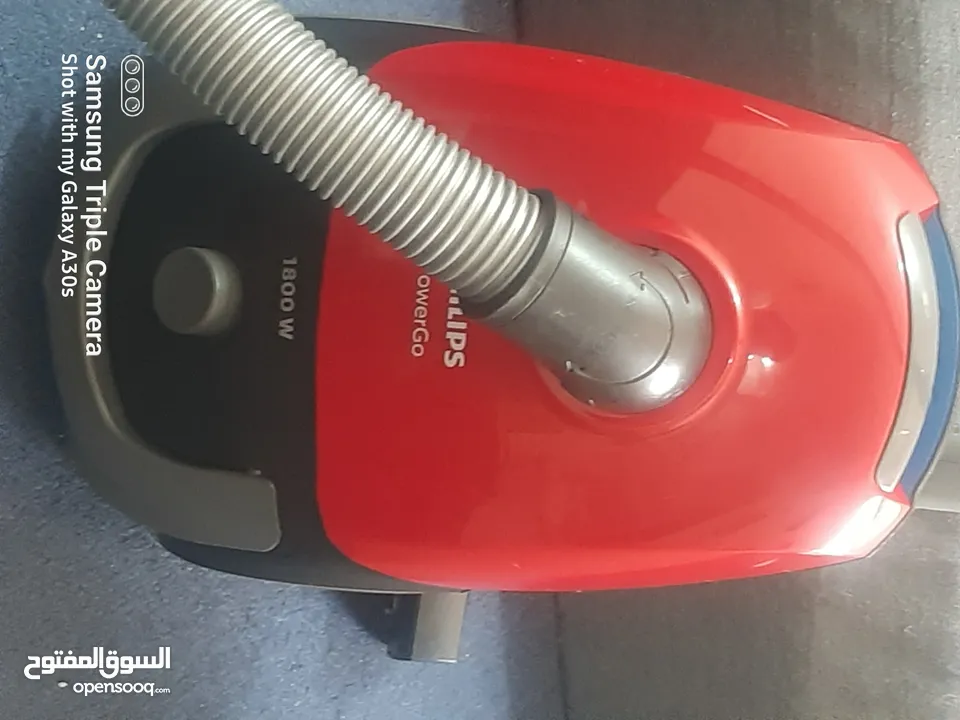 مكنسة كهربائية ماركة فيليبس 1800W شغاله 100% قوة شفط عاليه استعمال خفيف Philips vacuum cleaner 1800W