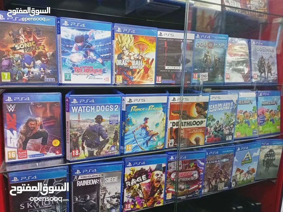 ألعاب بلايستيشن فور و فايف جديد و مستعمل
