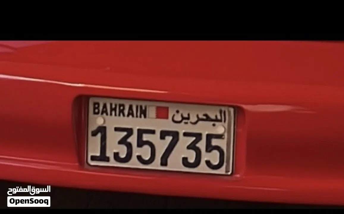 بيع رقم مميز مكون من ست ارقام 135735 على سيارة كومورو احمر موجود مالك واحد
