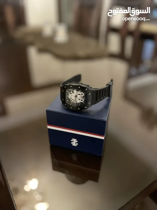 ساعة Olmeca رجالية – تصميم Richard Mille – شبه جديدة