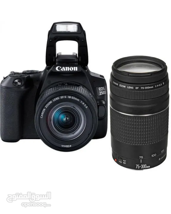 كاميرا كانون EOS 250D بحالة ممتازة وسعر مناسب