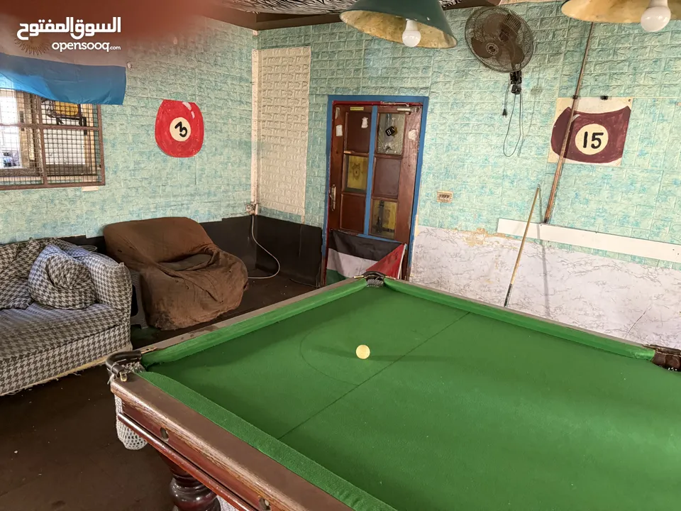 مقهى وبلياردو للبيع