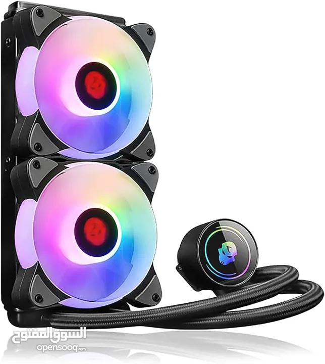 مبرد مائي أصلي للمعالجات COOLMAN 240MM ARGB GAMING LIQUID COOLING FOR AMD & INTEL LGA1700 CPU