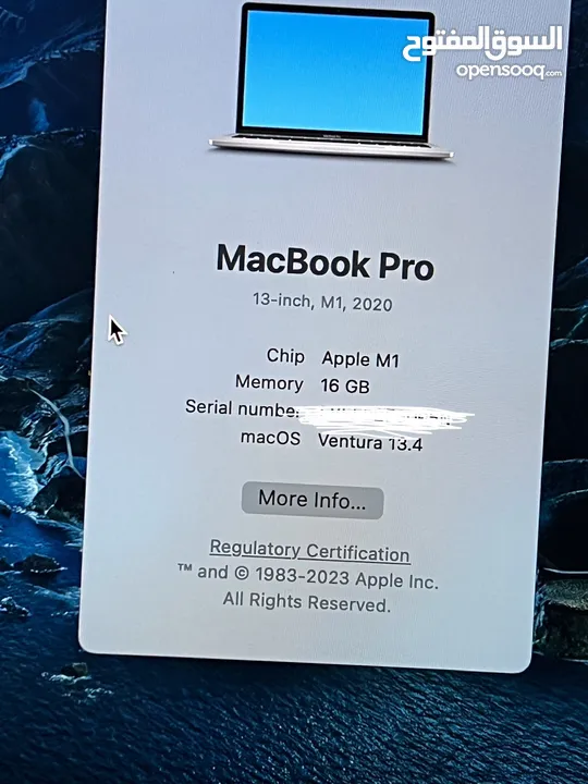 Mac book pro M1 almost new 16 GB ram