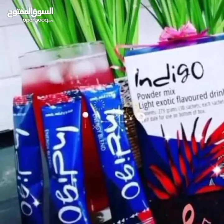 مشروب طاقة Indigo جديد طبيعي 100 % مشروب طاقة أنديغو الأصلي بوكس كامل 30 كيس بسعر منافس