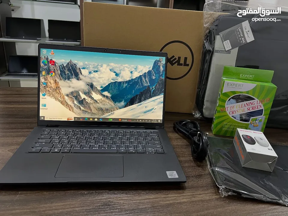 لابتوب 2in1 شاشة لمس ديل i7 جيل عاشر رام 16 تخزين ssd 512 يفتح 360 معدني مواصفات عالية انيق جدا