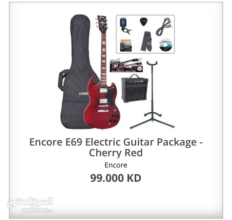 جيتار ‏ENCORE SG E69 ELECTRIC GUITAR CHERRY RED