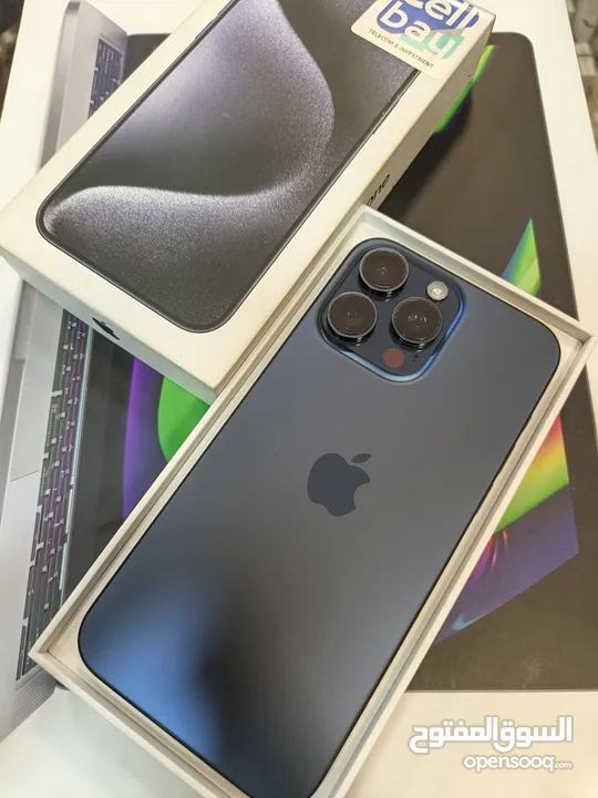Iphoen 15 pro max 256 GB وارد شرق اوسط  بحالة الجديد تماماً