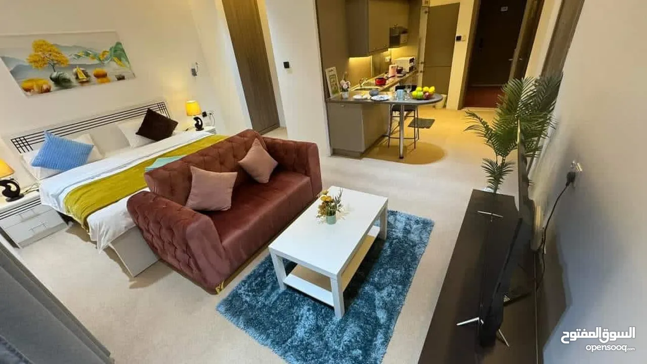 Furnished brand new studio available in Barsha south Arjan on monthly rental basis