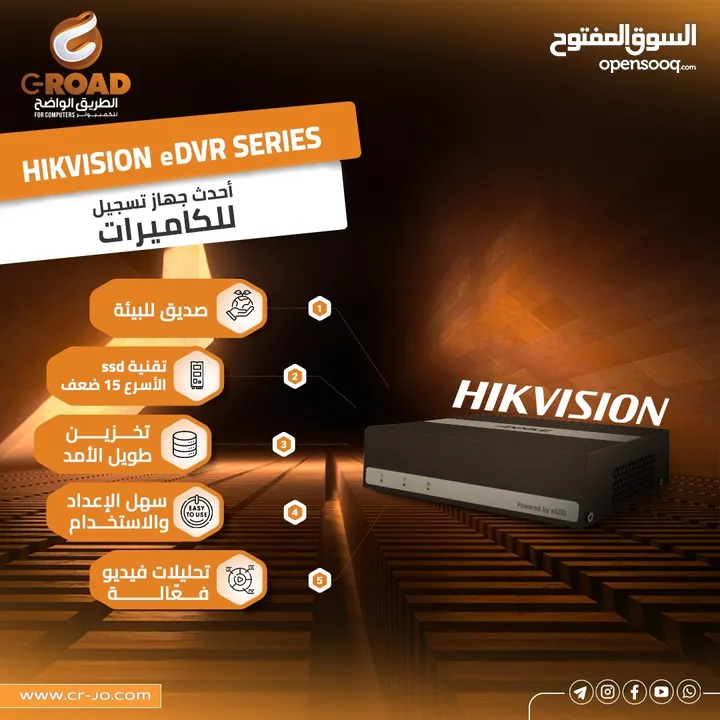كاميرات 2ميجا بكسل هيك فيج عدد4 ابتداء من 105.00د شامل التركيب وكفالة الشركة الرسمية HIKVISION 2 MEG