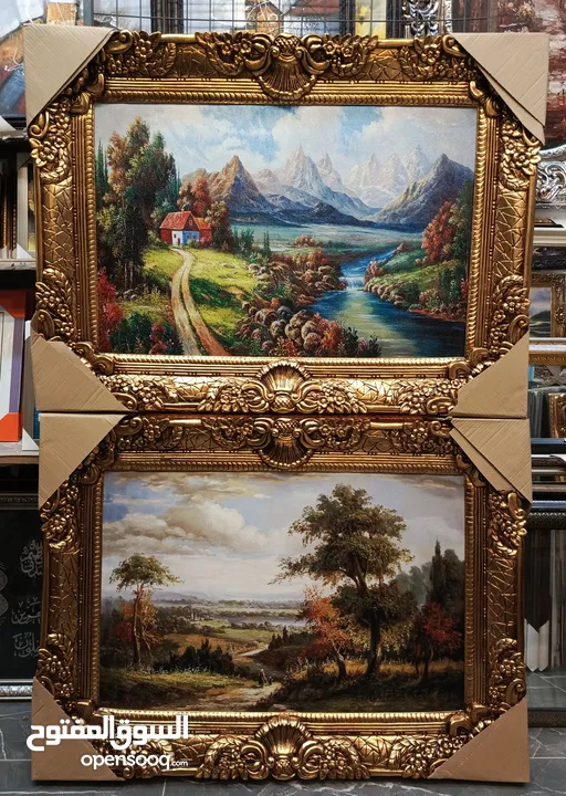 براويز وتعليقات وحائط بأقل الاسعار لوحات رسم مرايا غرف سفرة وصالونات وجلوس وأدوات المنزلية يدويا