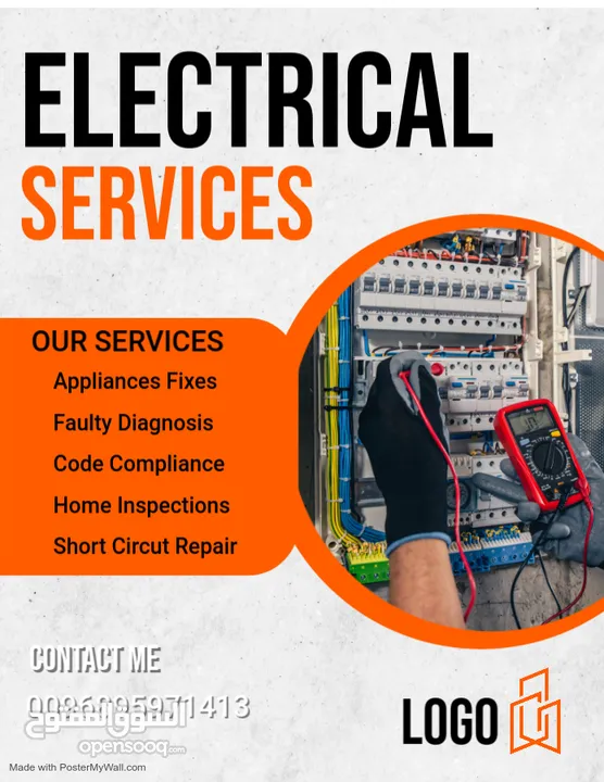 Electric Electrician electrical worker plumber plumbing paint washing machine technician AC service