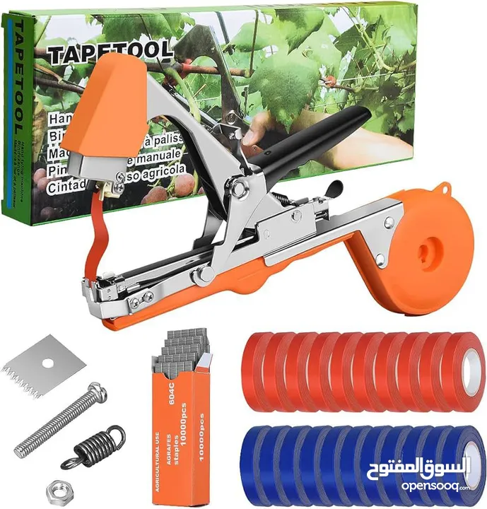 آلة التربيط اليدوية Tapetool  الحل المثالي لتثبيت النباتات والأغصان بسرعة وسهولة سهلة الاستخدام