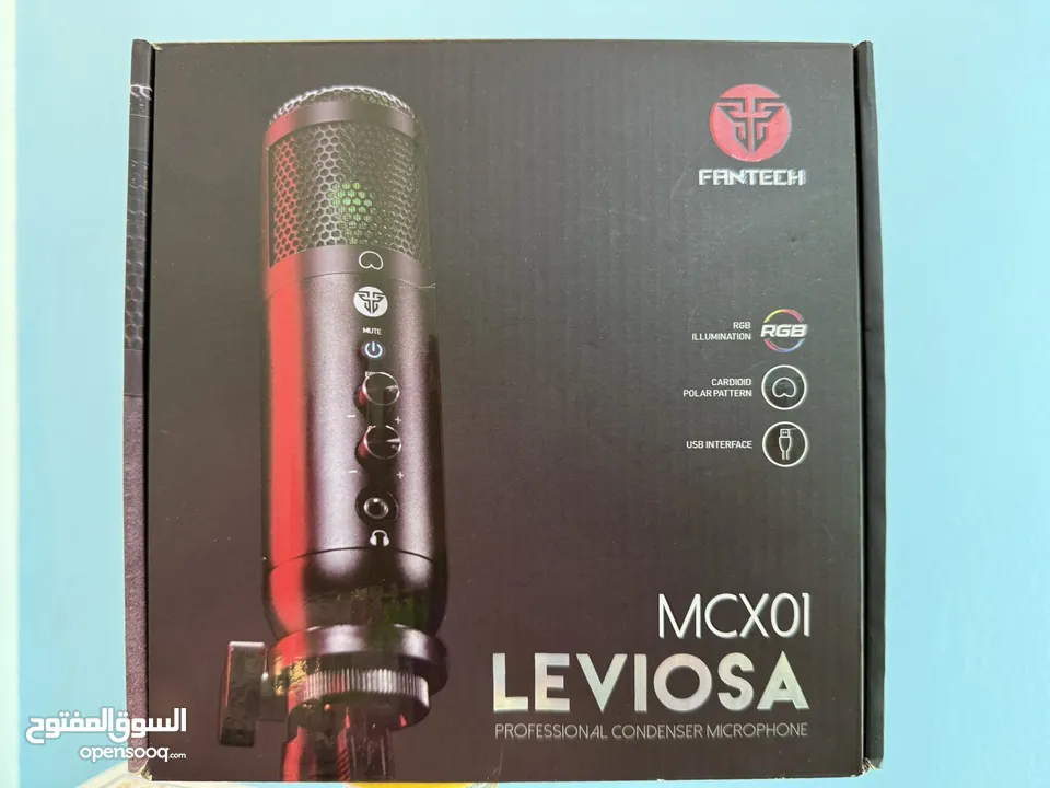مايك احترافي  Fantech Leviosa MCX01 للبيع مناسب لصناعة المحتوى، والجيمنج. سهل الاستخدام