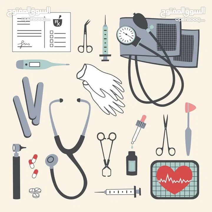 جميع الأدوات والأجهزة الطبيةو الصيدلانية وأجهزة تقويم الأعضاء