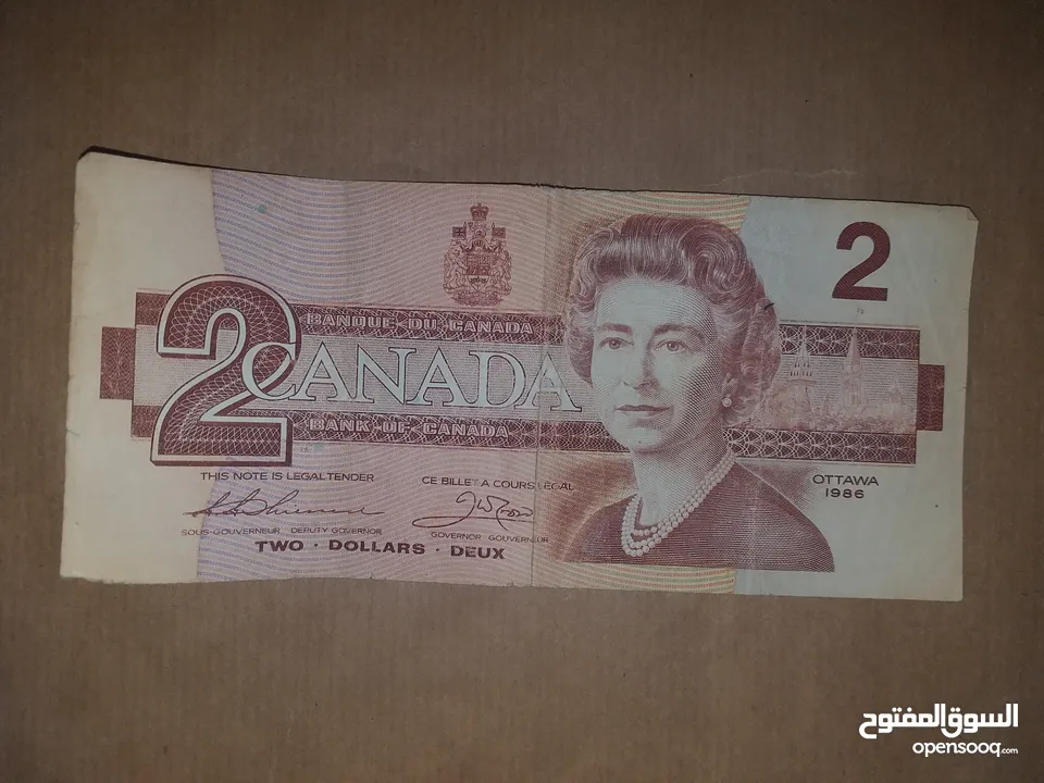 ورقة نقدية كندية نادرة جدا