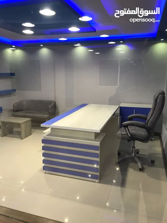 مكتب مدير كامل مع كرسي مميز قياس 2 متر
