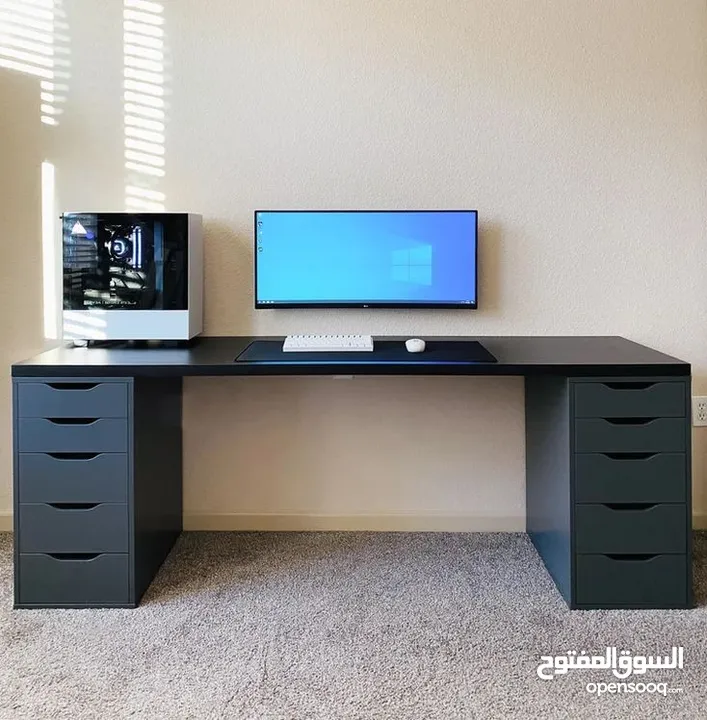 مكتب طاولات games مميزة بعدة الوان شامل التوصيل ..اثاث مكتبي