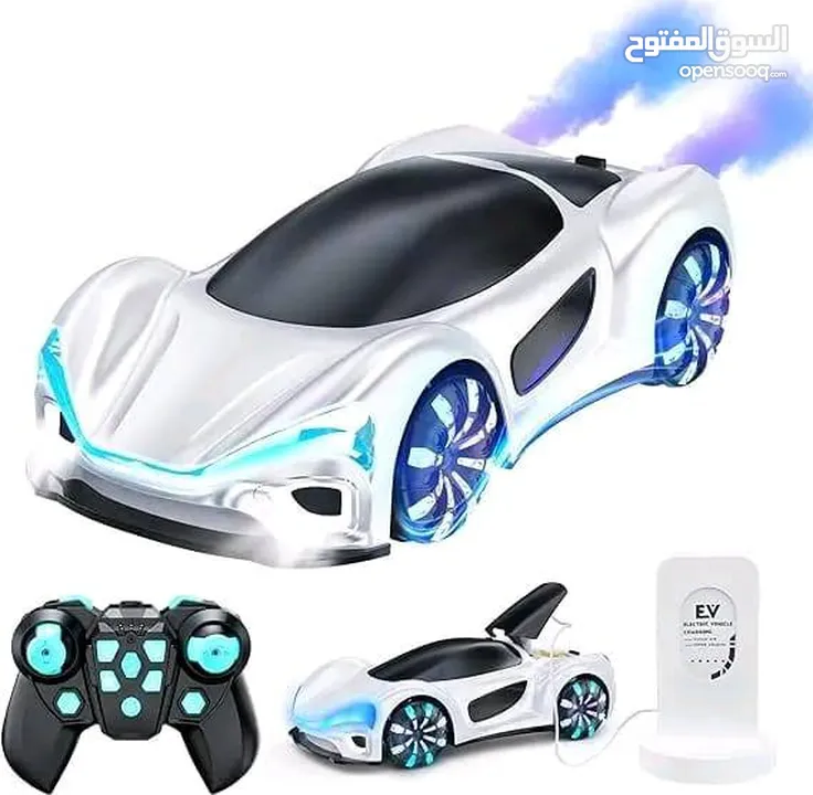 سيارة تسلا المجنونة المضيئة